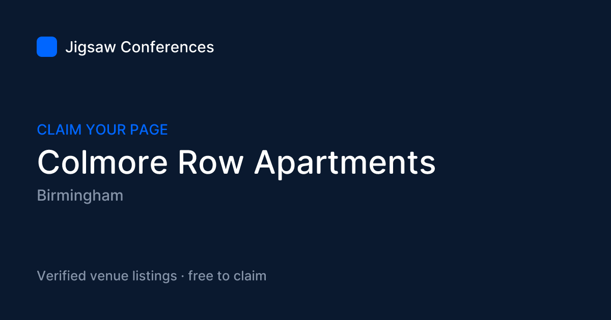Social preview card for Colmore Row Apartments