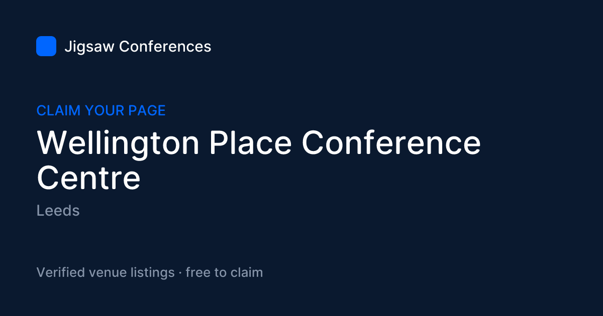 Social preview card for Wellington Place Conference Centre