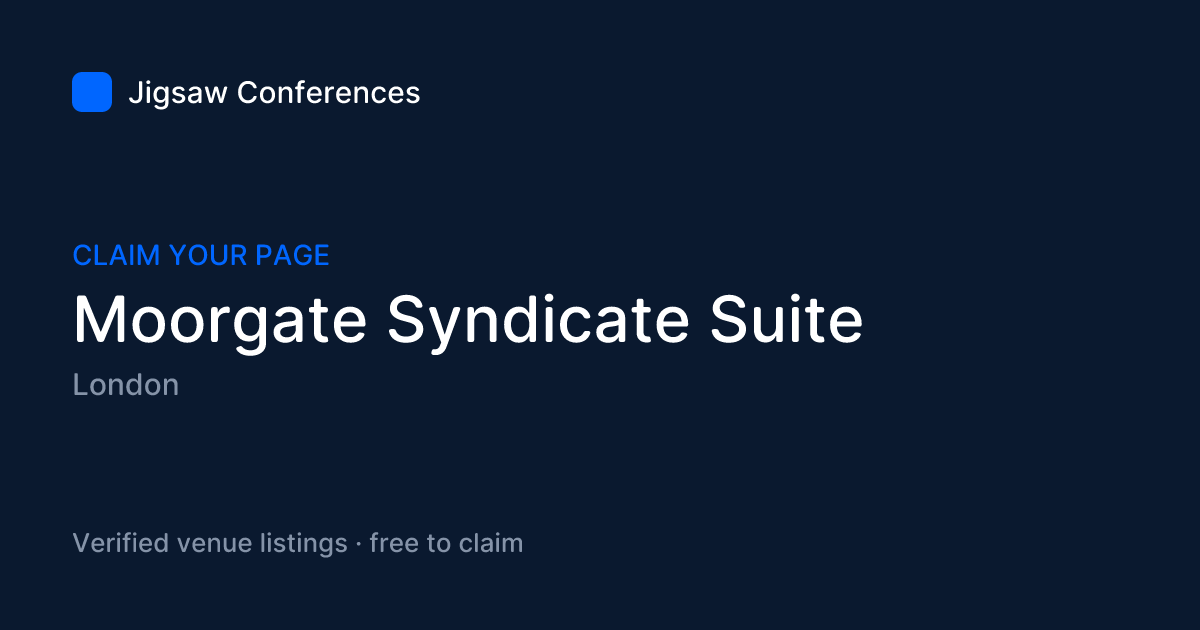 Social preview card for Moorgate Syndicate Suite