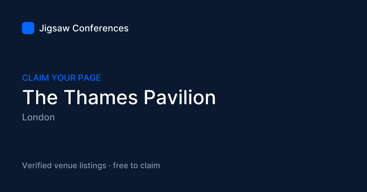 Social preview card for The Thames Pavilion