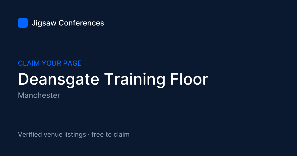 Social preview card for Deansgate Training Floor
