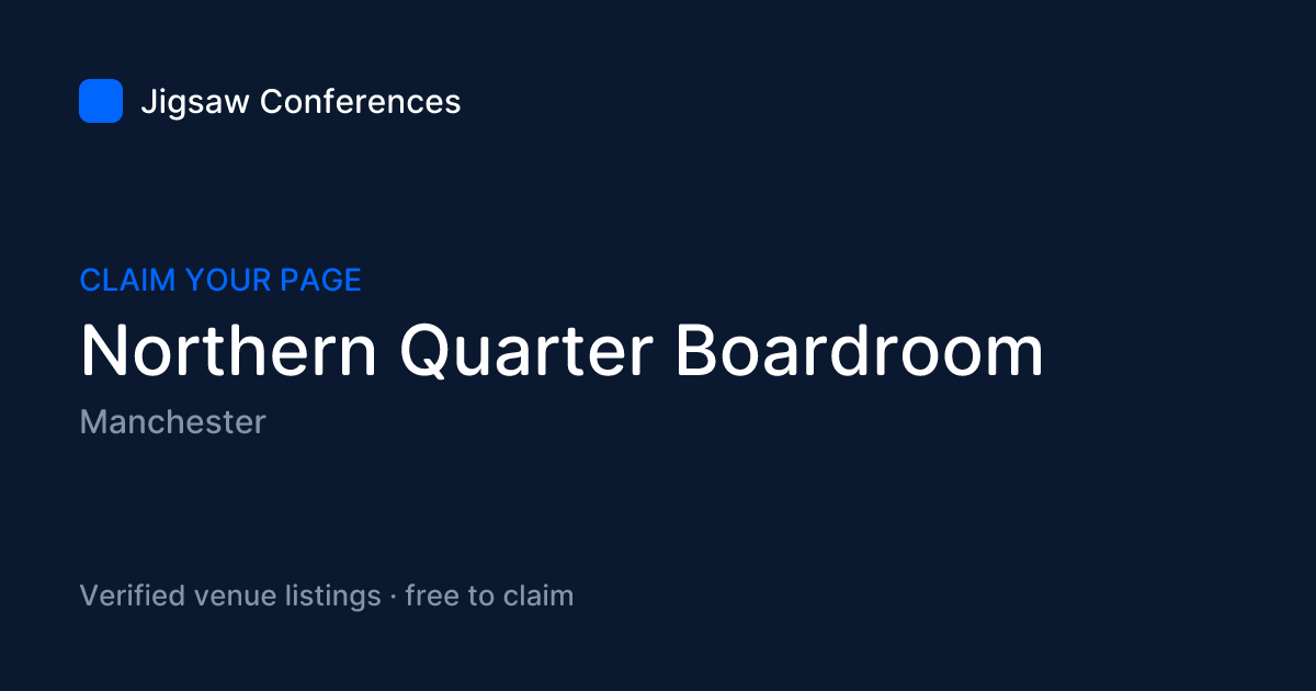 Social preview card for Northern Quarter Boardroom